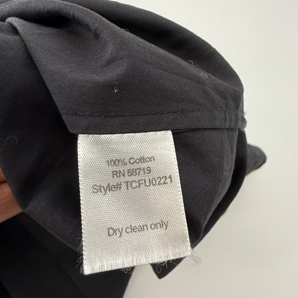 Prose & Poetry Black Sleeveless Tie-Front Cotton Top,  S - Picture 3 of 11